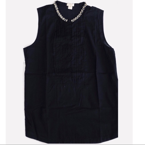 J. Crew jewel neck sleeveless top - Picture 4 of 12
